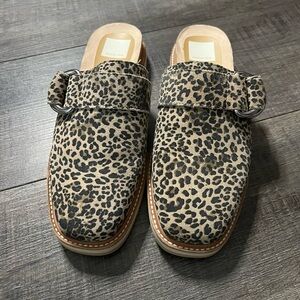 Dolce Vita Leopard Print Mule Slip-On Loafers Size 8 1/2